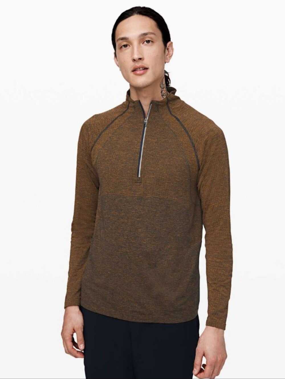 Lululemon Metal Vent Tech 1/2 Zip 2.0 Fools Gold Navy XL